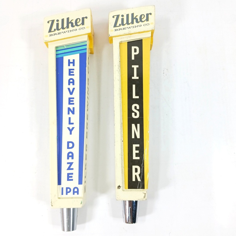 Zilker Brewing Co Beer Tap Handles Heavenly Daze IPA and Pilsner Set of 2